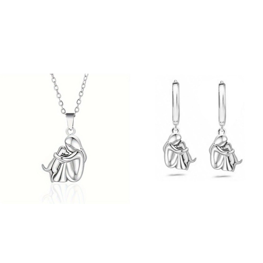 Loyal Companion Necklace & Earrings Set