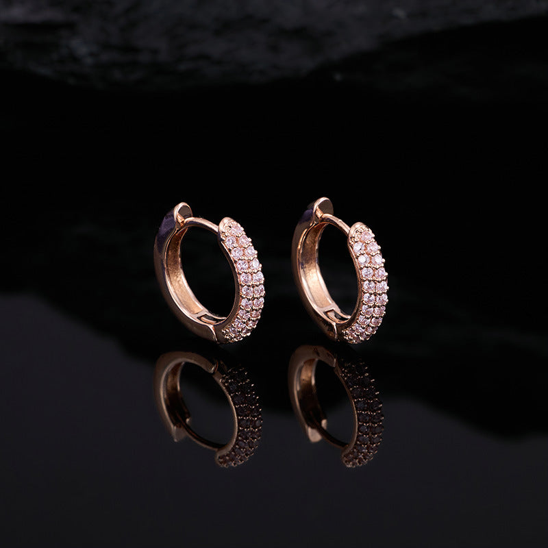 Turquoise Geometry Hoop Earrings