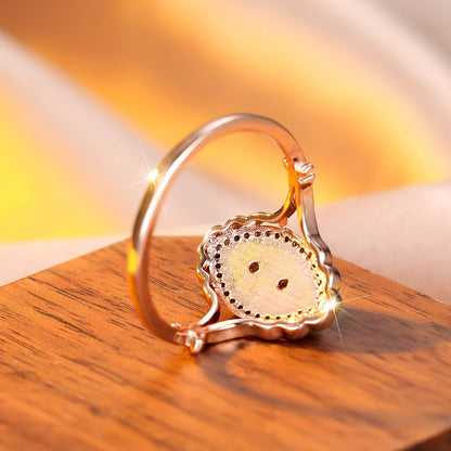 Lace-Inspired Diamond Ring