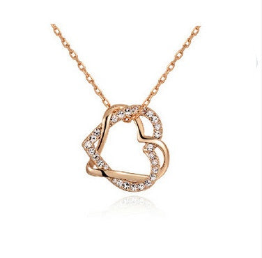 Intertwined Hearts Diamond Jewelry Set