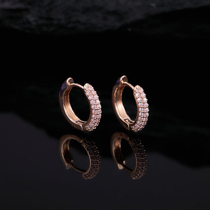 Turquoise Geometry Hoop Earrings