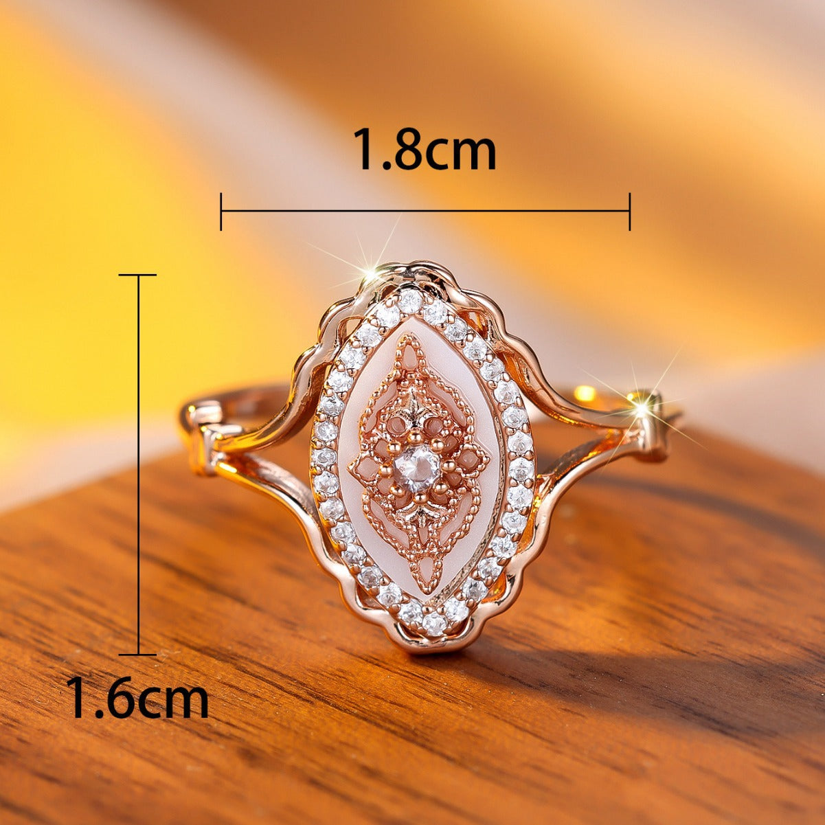 Lace-Inspired Diamond Ring